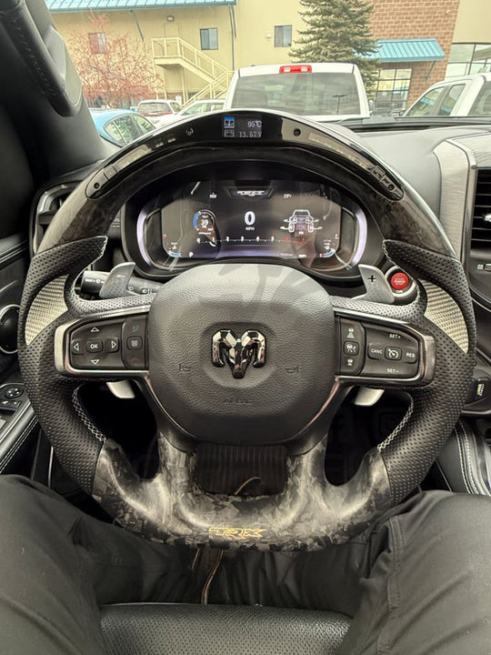 2021 + Dodge Ram Trx/Gt/Rho Carbon Fiber Steering Wheel Steering Wheel