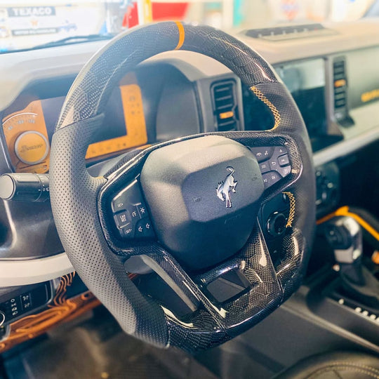 2021 + Ford Bronco Carbon Fiber Steering Wheel Steering Wheels