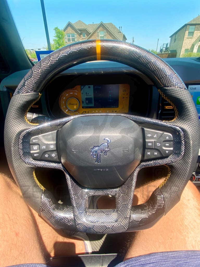 2021 + Ford Bronco Carbon Fiber Steering Wheel Steering Wheels