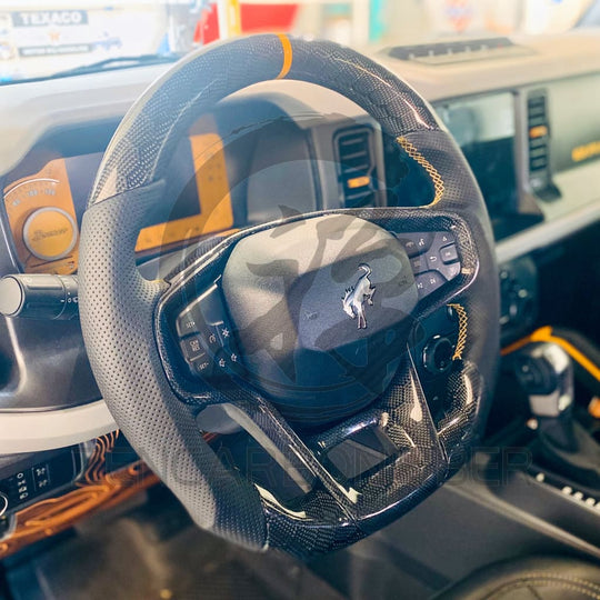 2021 + Ford Bronco Carbon Fiber Steering Wheel Steering Wheels
