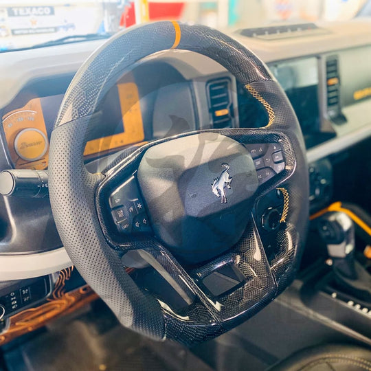 2021 + Ford Bronco Carbon Fiber Steering Wheel Steering Wheels