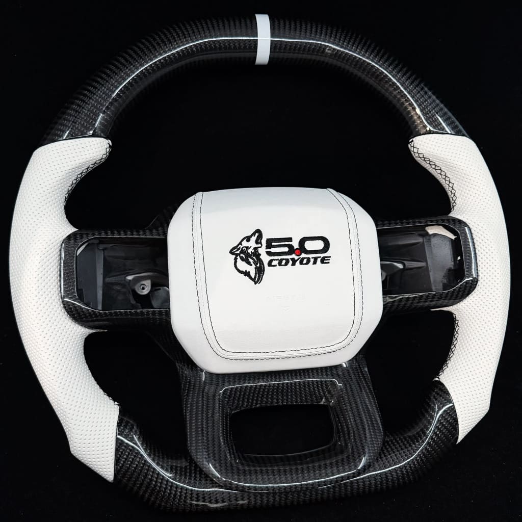 2021+ Ford F150 Carbon Fiber Steering Wheel - Steering Wheels