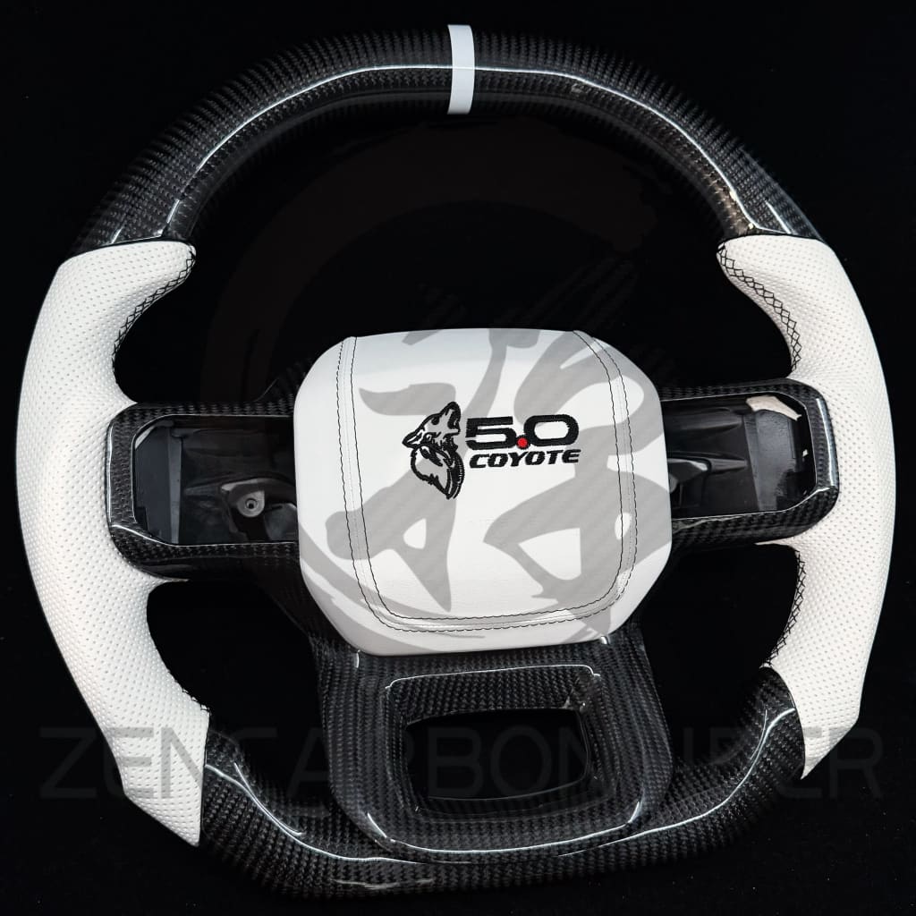 2021+ Ford F150 Carbon Fiber Steering Wheel - Steering Wheels