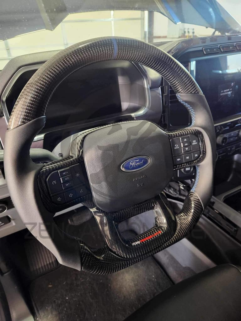 2021+ Ford F150 (Non-Raptor) Carbon Fiber Steering Wheel