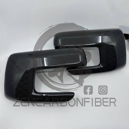 2021 + Ford F150/Raptor Carbon Fiber Mirror Covers Honeycomb