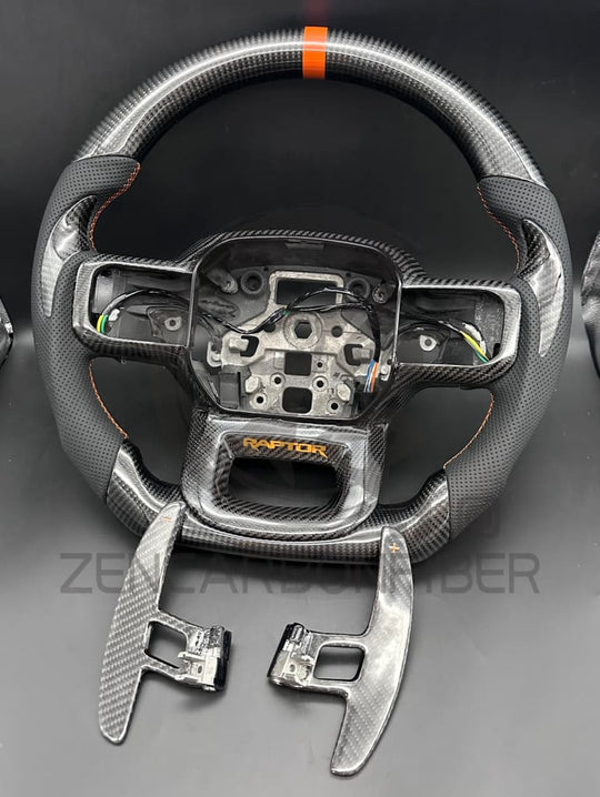 2021 + Ford F150 Raptor Carbon Fiber Steering Wheel Steering Wheel