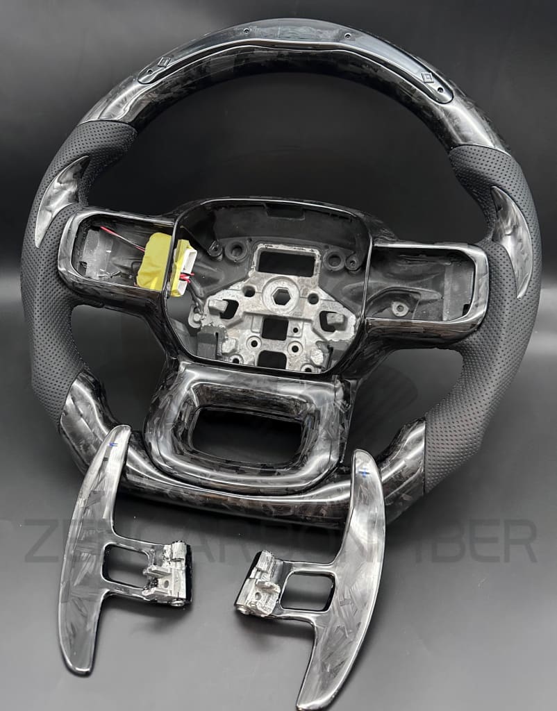 2021+ Ford F150 Raptor Carbon Fiber Steering Wheel - Steering Wheels