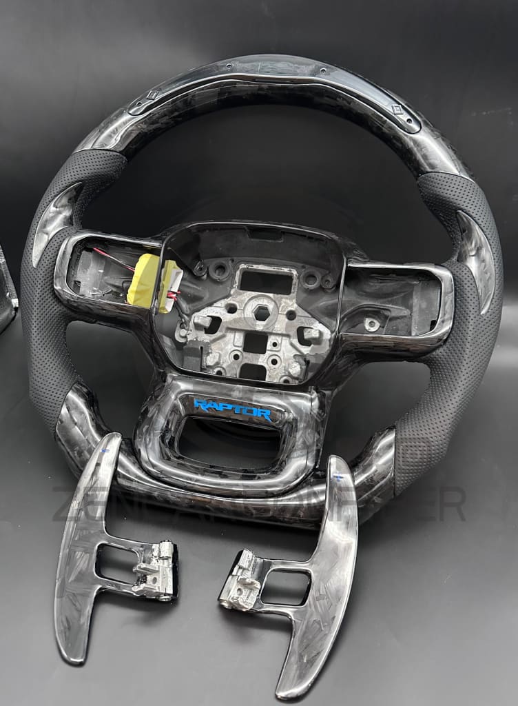 2021 + Ford F150 Raptor Carbon Fiber Steering Wheel