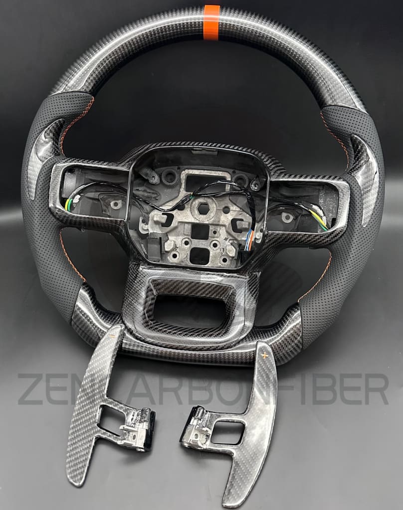 2021+ Ford F150 Raptor Carbon Fiber Steering Wheel - Steering Wheels
