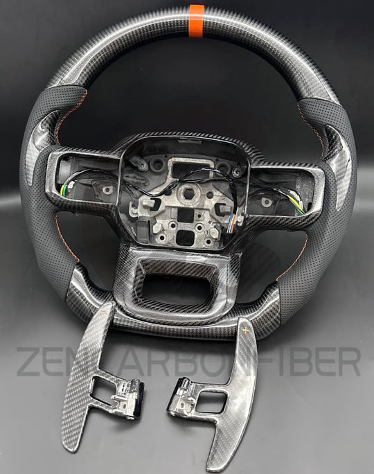 2021+ Ford F150 Raptor Carbon Fiber Steering Wheel - Steering Wheels