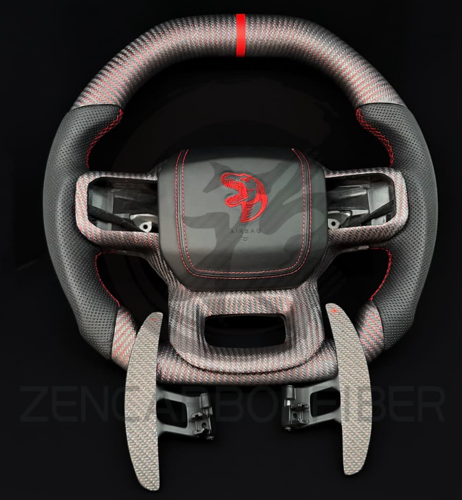 2021+ Ford F150 Raptor Carbon Fiber Steering Wheel - Steering Wheels