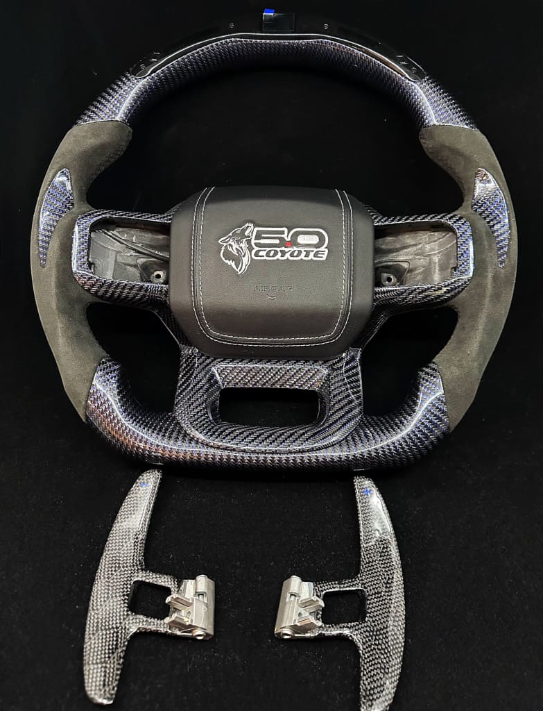 2021 + Ford F150 Raptor Carbon Fiber Steering Wheel Steering Wheels