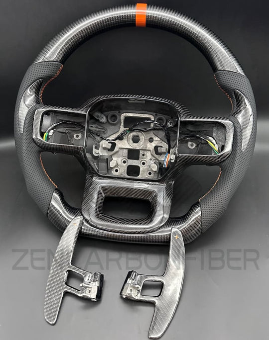 2021+ Ford F150 Raptor Carbon Fiber Steering Wheel - Steering Wheels