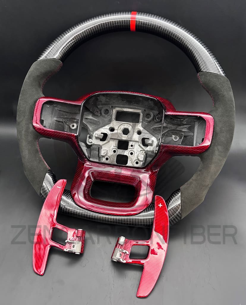 2021+ Ford F150 Raptor Carbon Fiber Steering Wheel - Steering Wheels