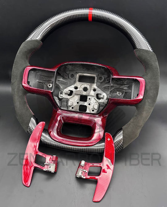 2021+ Ford F150 Raptor Carbon Fiber Steering Wheel - Steering Wheels