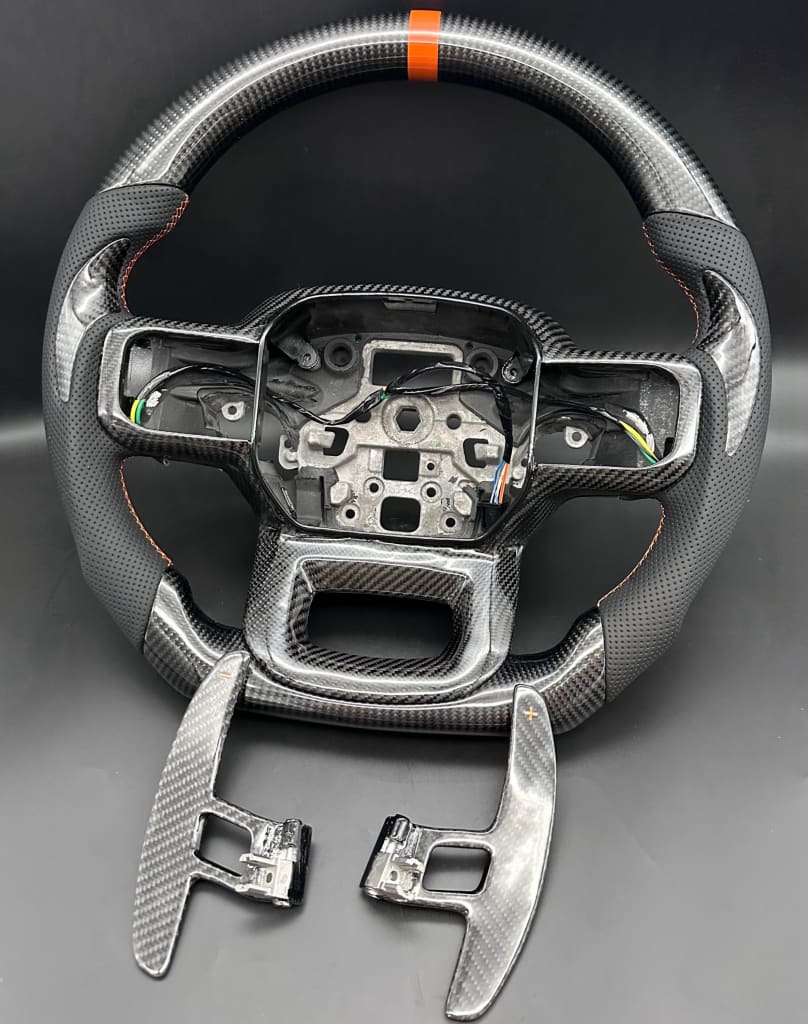 2021+ Ford F150 Raptor Carbon Fiber Steering Wheel - Steering Wheels