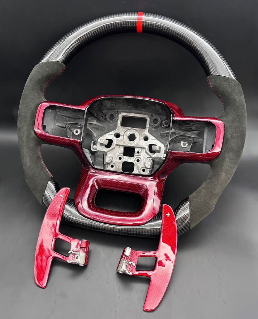2021+ Ford F150 Raptor Carbon Fiber Steering Wheel - Steering Wheels