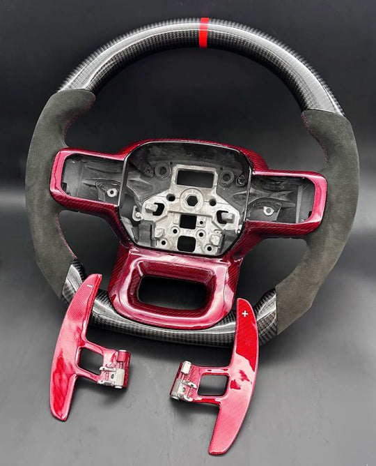 2021+ Ford F150 Raptor Carbon Fiber Steering Wheel - Steering Wheels