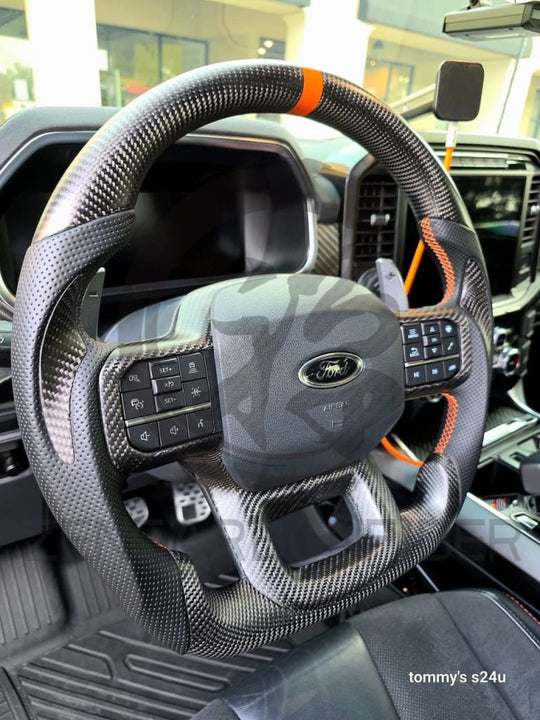 2021 + Ford F150 Raptor Carbon Fiber Steering Wheel Steering Wheels