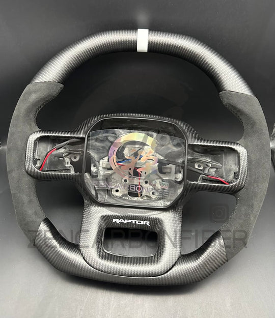 2021+ Ford F150 Raptor Carbon Fiber Steering Wheel