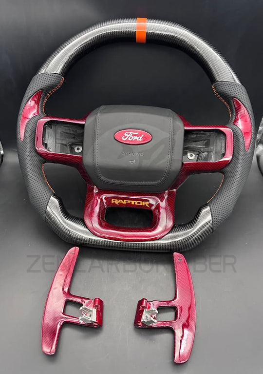 2021 + Ford F150 Raptor Carbon Fiber Steering Wheel Steering Wheel