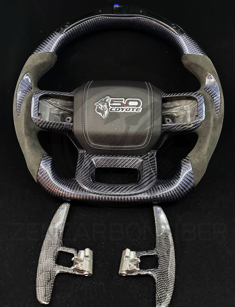 2021 + Ford F150 Raptor Carbon Fiber Steering Wheel Steering Wheels
