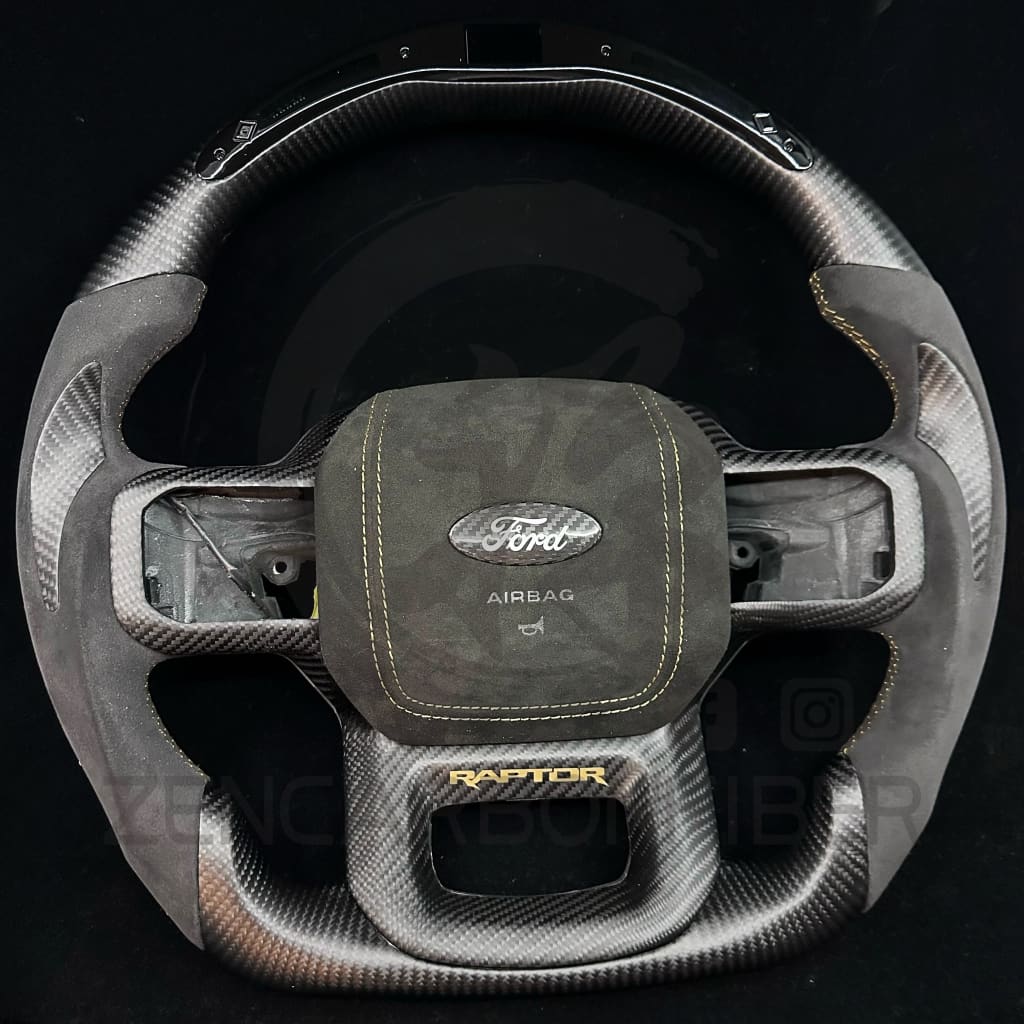 2021+ Ford F150 Raptor Carbon Fiber Steering Wheel Steering Wheels
