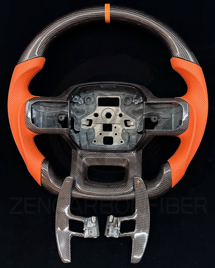 2021+ Ford F150 Raptor Carbon Fiber Steering Wheel - Steering Wheels