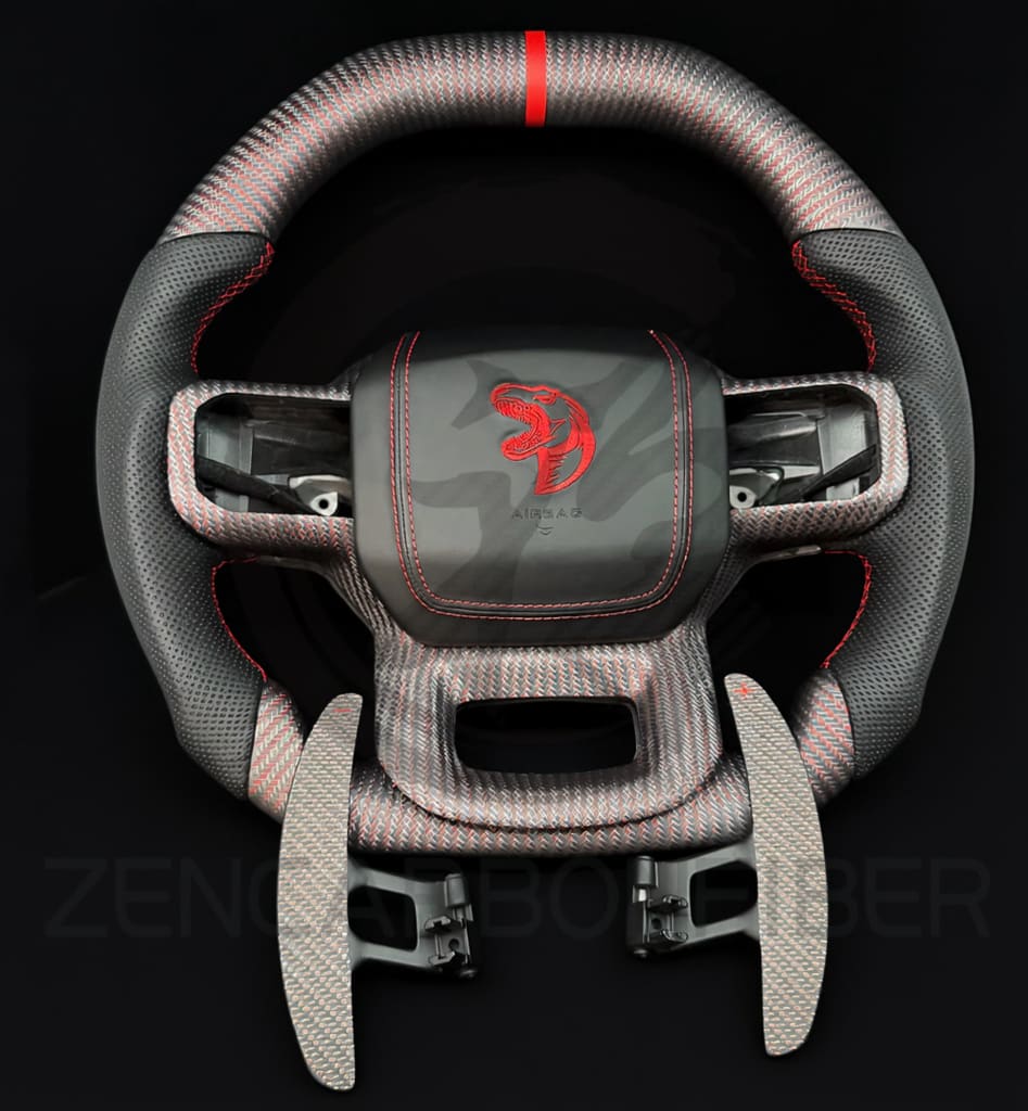 2021+ Ford F150 Raptor Carbon Fiber Steering Wheel - Steering Wheels