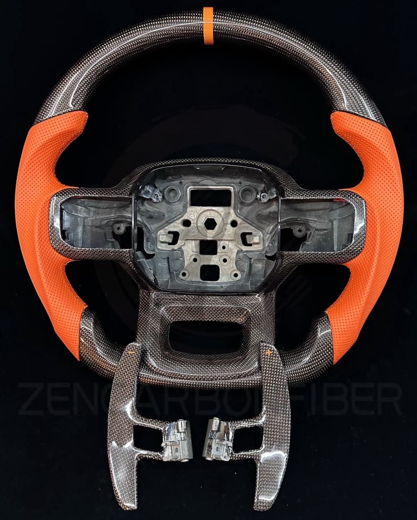 2021+ Ford F150 Raptor Carbon Fiber Steering Wheel - Steering Wheels