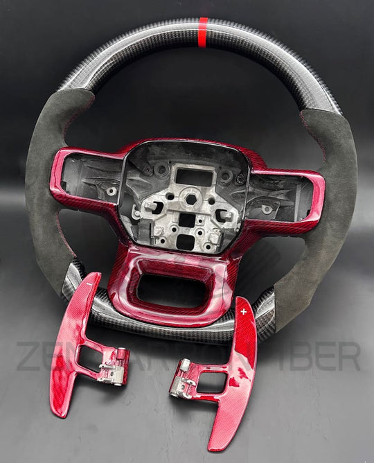 2021+ Ford F150 Raptor Carbon Fiber Steering Wheel - Steering Wheels