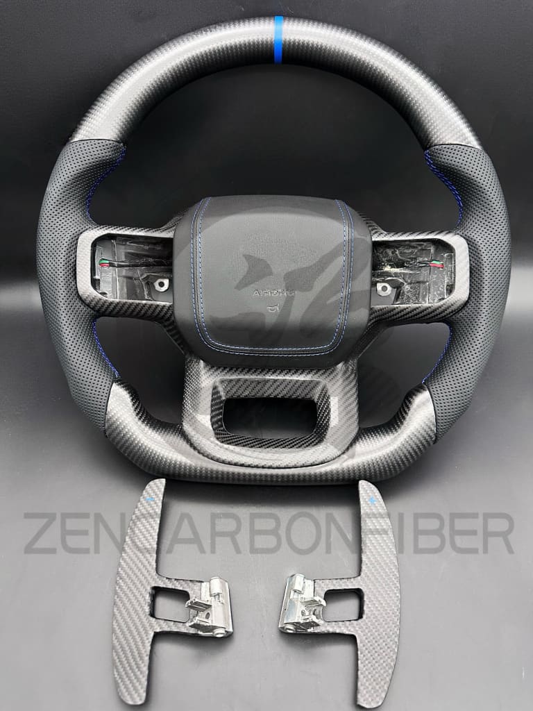 2021+ Ford F150 Raptor Carbon Fiber Steering Wheel - Steering Wheels