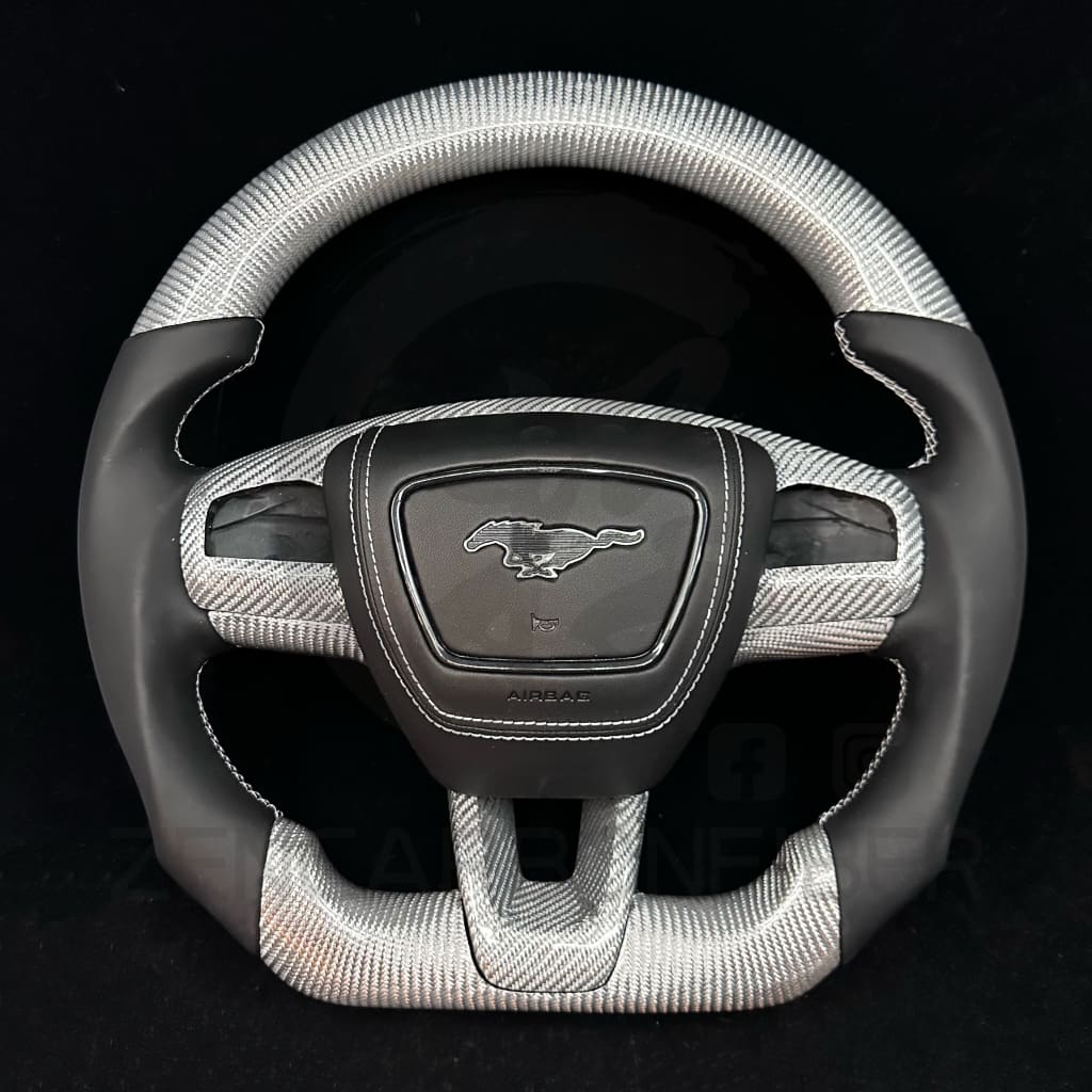 2021 + Ford Mustang Mach-E Carbon Fiber Steering Wheel Steering Wheels