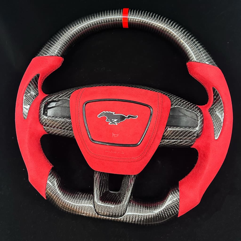 2021 + Ford Mustang Mach-E Carbon Fiber Steering Wheel Steering Wheels
