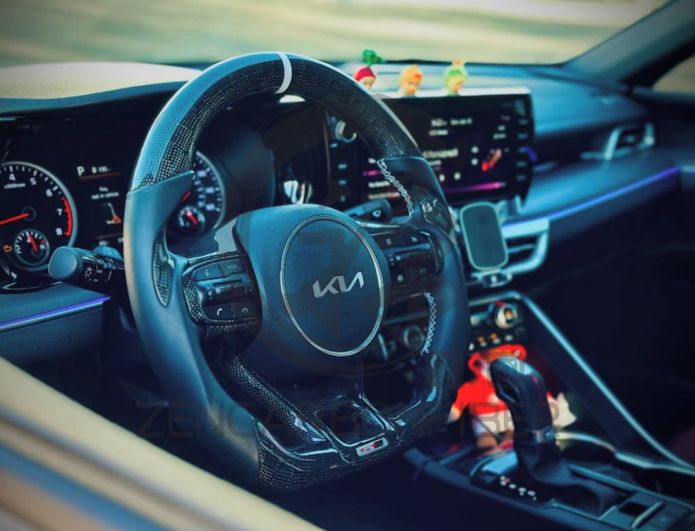 2021 + KIA K5 Carbon Fiber Steering Wheel