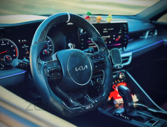 2021 + KIA K5 Carbon Fiber Steering Wheel