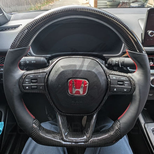 2022+ 11th Gen Honda Civic/Accord/Acura Integra Carbon Fiber Steering Wheel Steering Wheels