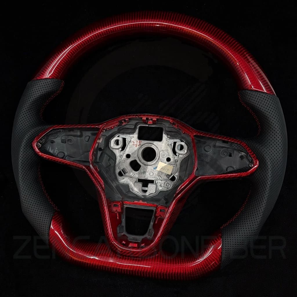 2022+ Volkswagen/VW Golf MK8 GTI/R/Jetta GLI Carbon Fiber Steering Wheel - Steering Wheels