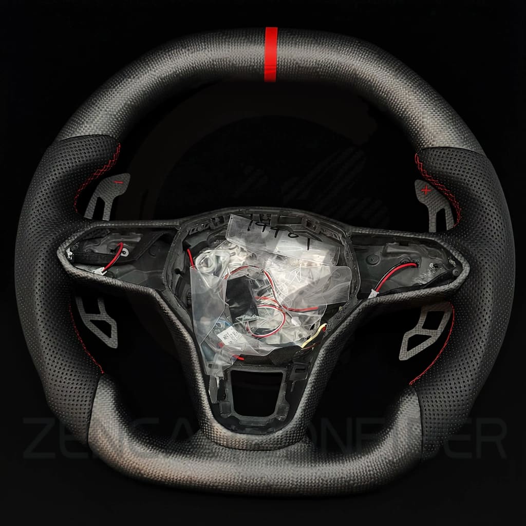2022+ Volkswagen/VW Golf MK8 GTI/R/Jetta GLI Carbon Fiber Steering Wheel - Steering Wheels