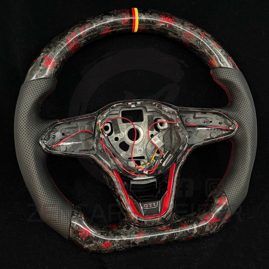 2022+ Volkswagen/VW Golf MK8 GTI/R/Jetta GLI Carbon Fiber Steering Wheel Steering Wheels