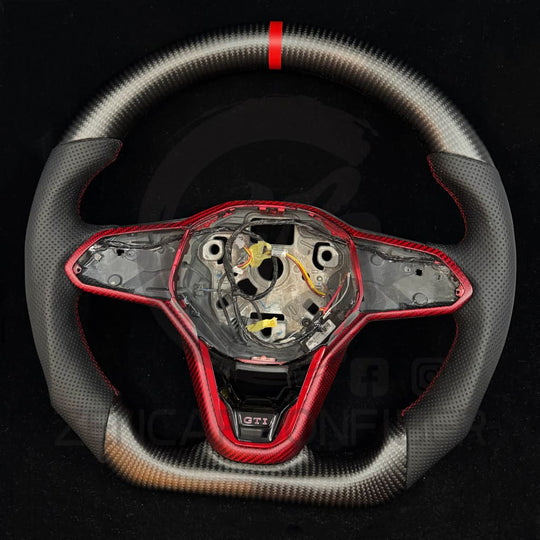 2022+ Volkswagen/VW Golf MK8 GTI/R/Jetta GLI Carbon Fiber Steering Wheel Steering Wheels