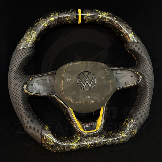 2022+ Volkswagen/VW Golf MK8 GTI/R/Jetta GLI Carbon Fiber Steering Wheel Steering Wheels