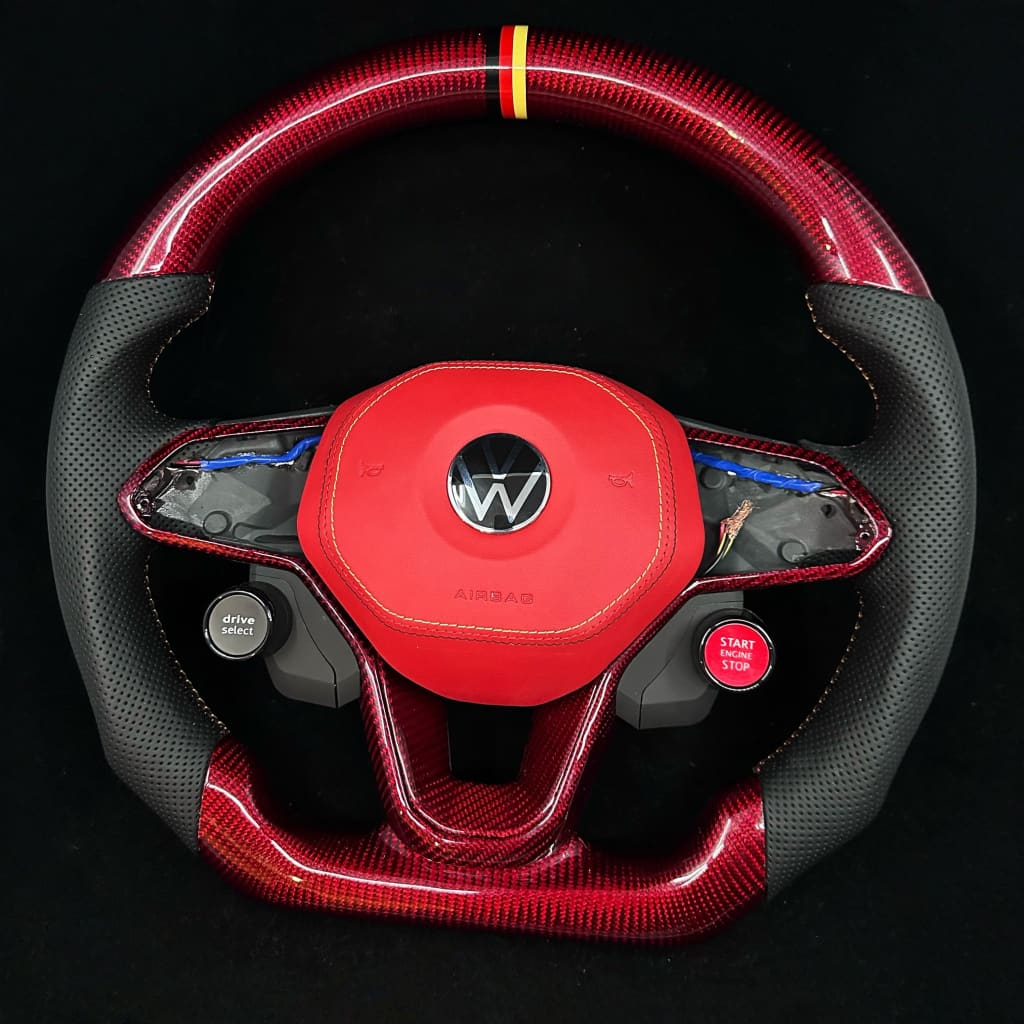 2022+ Volkswagen/VW Golf MK8 GTI/R/Jetta GLI Carbon Fiber Steering Wheel Steering Wheels