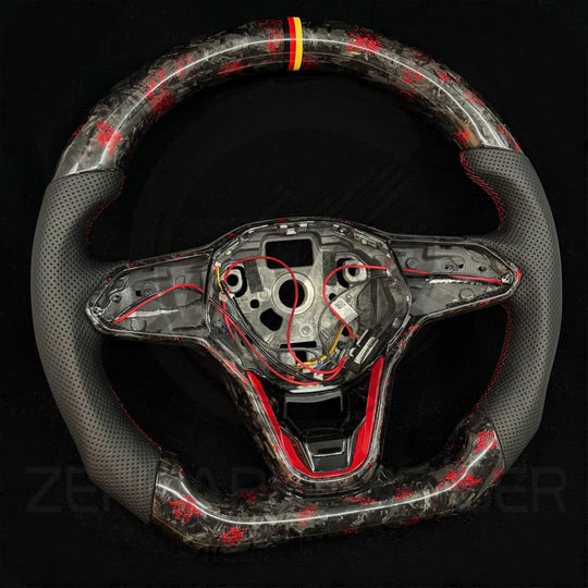 2022+ Volkswagen/VW Golf MK8 GTI/R/Jetta GLI Carbon Fiber Steering Wheel - Steering Wheels