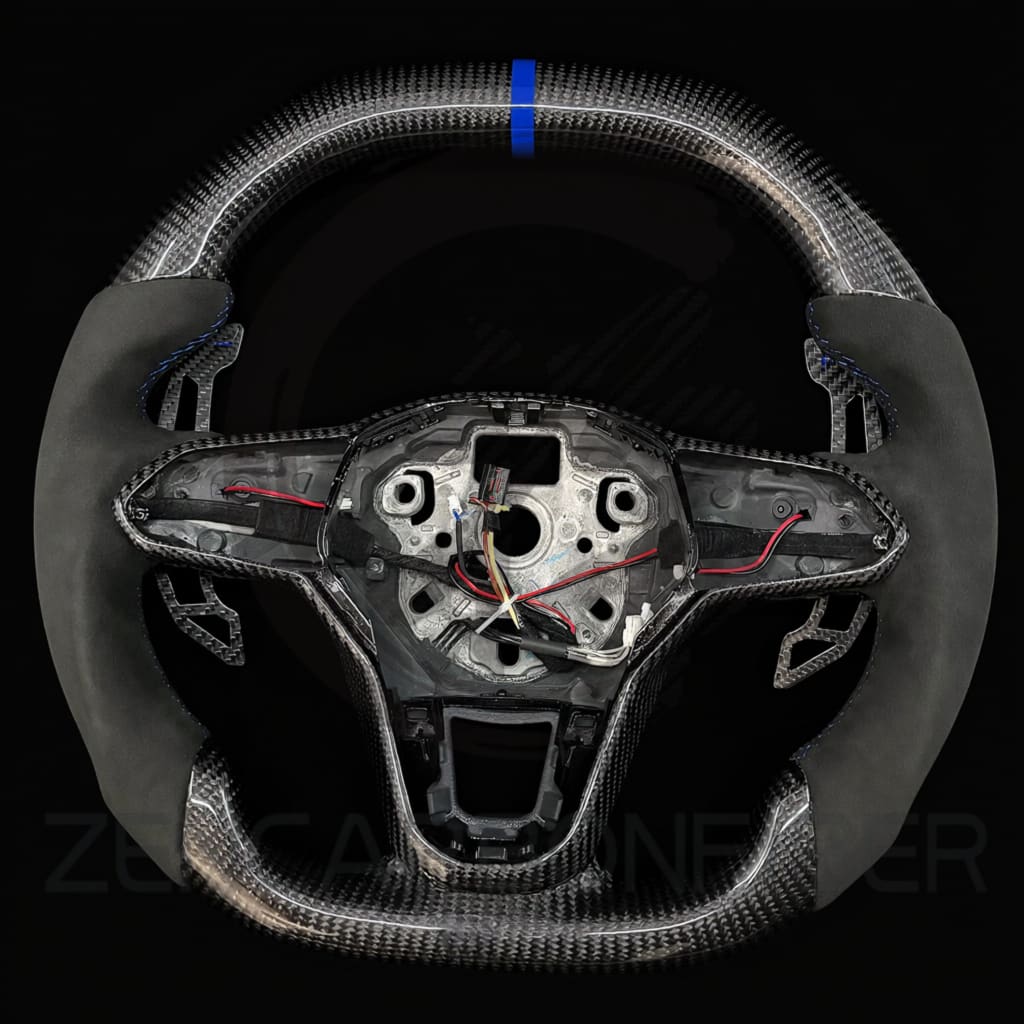2022+ Volkswagen/VW Golf MK8 GTI/R/Jetta GLI Carbon Fiber Steering Wheel - Steering Wheels