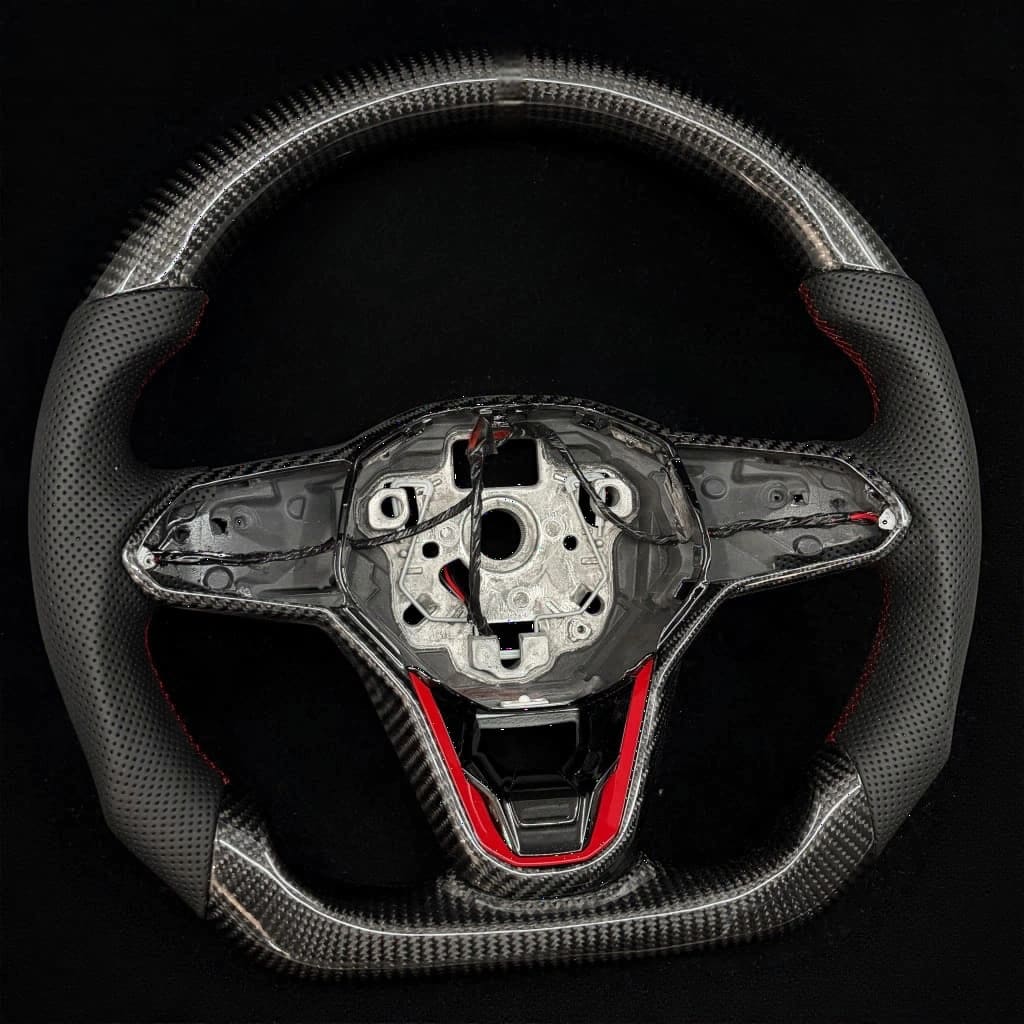 2022+ Volkswagen/VW Golf MK8 GTI/R/Jetta GLI Carbon Fiber Steering Wheel - Steering Wheels