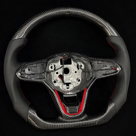 2022+ Volkswagen/VW Golf MK8 GTI/R/Jetta GLI Carbon Fiber Steering Wheel - Steering Wheels