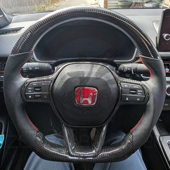 2022+ 11th Gen Honda Civic/Accord/Acura Integra Carbon Fiber Steering Wheel Steering Wheels