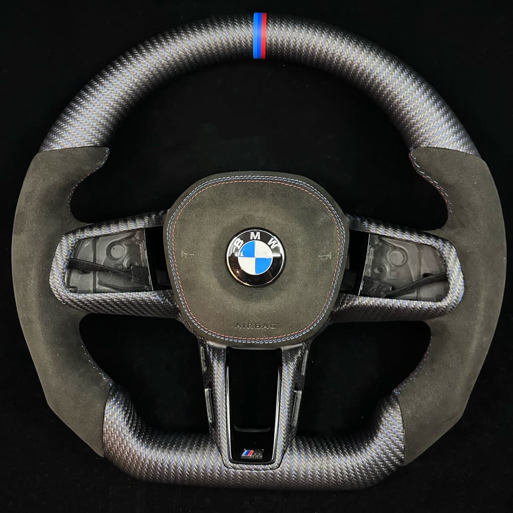 2024+ BMW G60/G90/G99 5-Series Carbon Fiber Steering Wheel - Steering Wheels