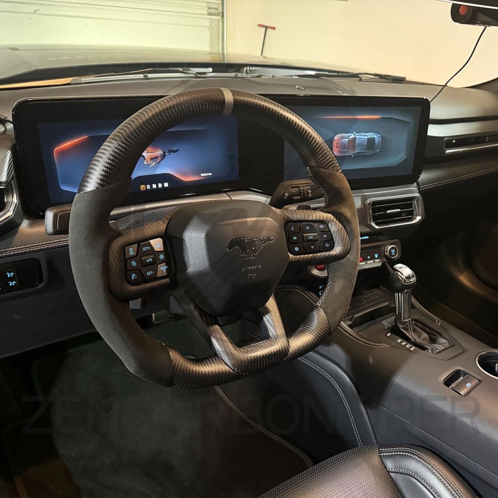 2024+ Ford Mustang S650 Carbon Fiber Steering Wheel - Steering Wheels